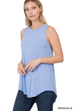 Load image into Gallery viewer, LUXE RAYON SLEEVELESS ROUND NECK HI-LOW
