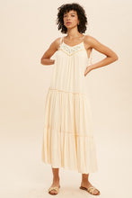 Load image into Gallery viewer, TIE STRAP TIERED MAXI DRESS
