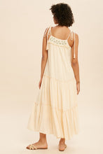 Load image into Gallery viewer, TIE STRAP TIERED MAXI DRESS
