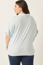 Load image into Gallery viewer, Plus Soft Knit Open Collar Dolman Sleeve
