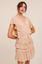 Load image into Gallery viewer, Stretched Ribbed Knit Ruffle Skirt Set
