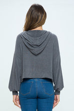 Load image into Gallery viewer, Long Sleeves Hoodie Cropped Soft Knit Top
