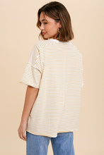 Load image into Gallery viewer, STRIPED EMBROIDERED SHIRT
