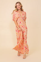 Load image into Gallery viewer, FLORAL PRINT MAXI DRESS WITH SMOCKED WAIST
