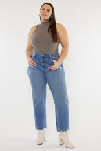 Load image into Gallery viewer, PLUS HIGH RISE SLIM WIDE LEG JEANS

