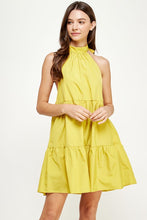 Load image into Gallery viewer, Halter Neck Back Tie Tiered Dress
