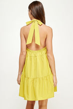 Load image into Gallery viewer, Halter Neck Back Tie Tiered Dress
