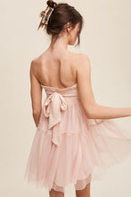 Load image into Gallery viewer, Tulle Mesh Tube Mini Dress
