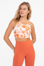 Load image into Gallery viewer, Citrus Floral Extreme Racerback Sports Bra
