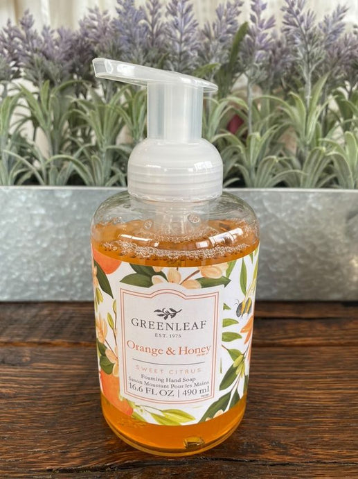 Greenleaf Gifts Foaming Hand Soap-Orange & Honey