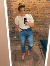 Load image into Gallery viewer, PLUS SIZE high rise mom jean
