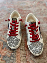 Load image into Gallery viewer, Glitter Low Top Blue Star Sneaker

