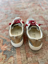 Load image into Gallery viewer, Glitter Low Top Blue Star Sneaker
