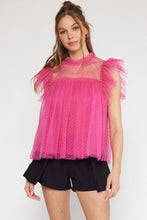 Load image into Gallery viewer, Mock neck ruffle sleeve top
